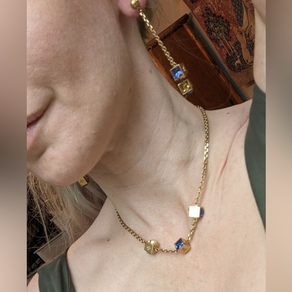 Louis Vuitton Gold Gamble Necklace & Drop Earrings - Picture 16 of 16